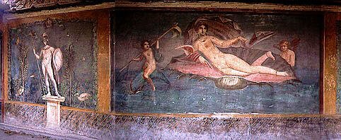 Pompeii Venus painting in a villa